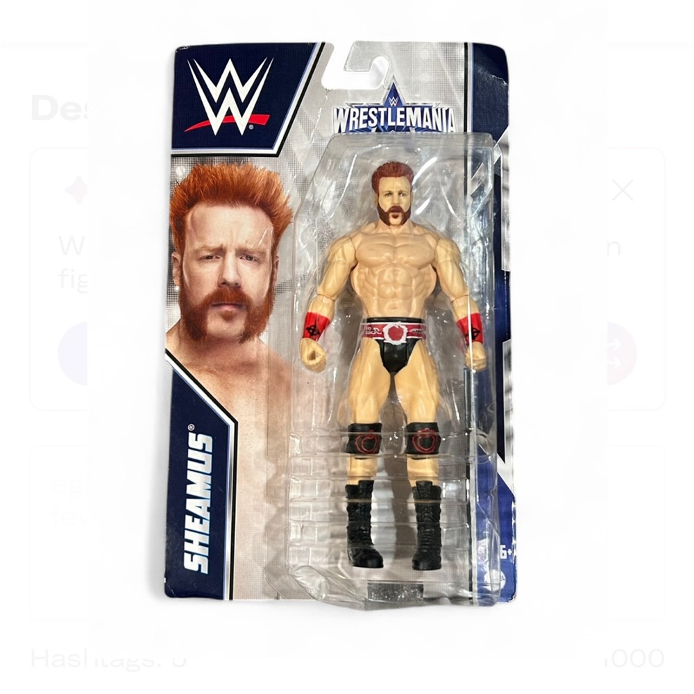 Mattel Sheamus Action Figure 7" WWE Wrestlemania 2021 DAMAGED BOX